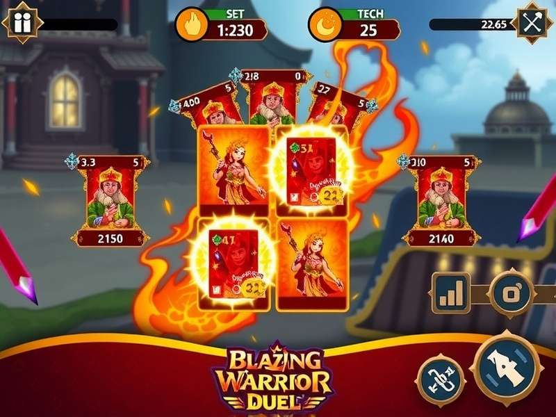 Blazing Warrior Duel gameplay screenshot